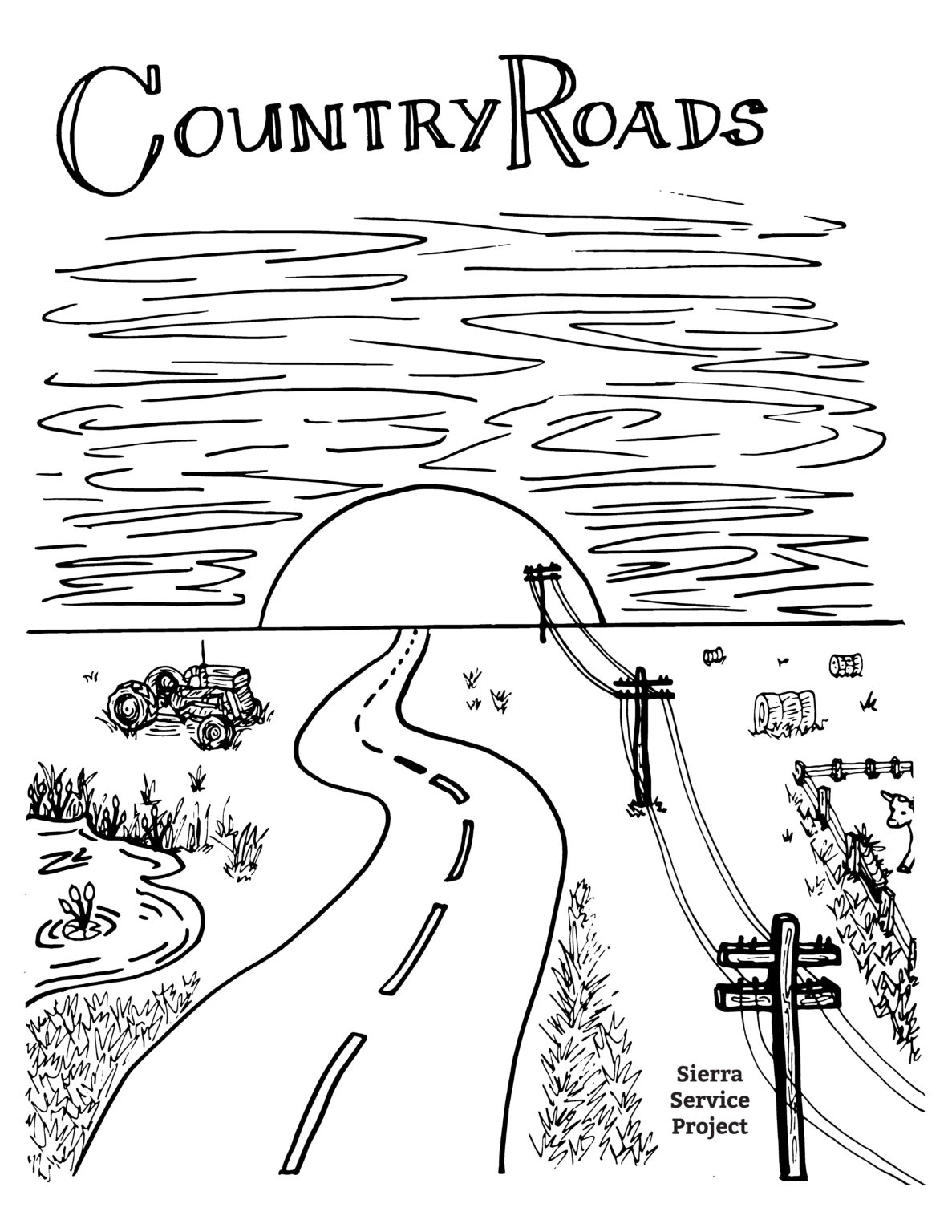 Coloring Pages Part 2 Country Roads Sierra Service Project