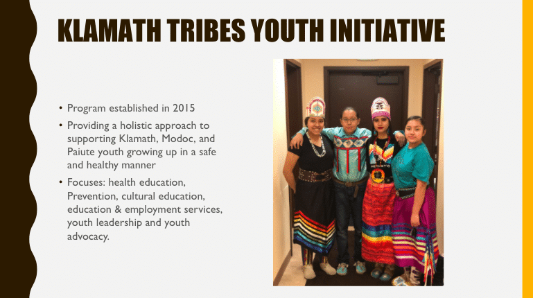 Klamath Tribes Youth Initiative : : Sierra Service Project